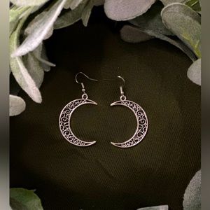 Unique moon earrings